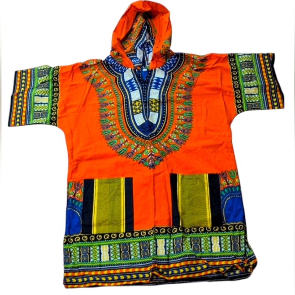 Vibrant Dashiki Hoodie Unisex S/M
